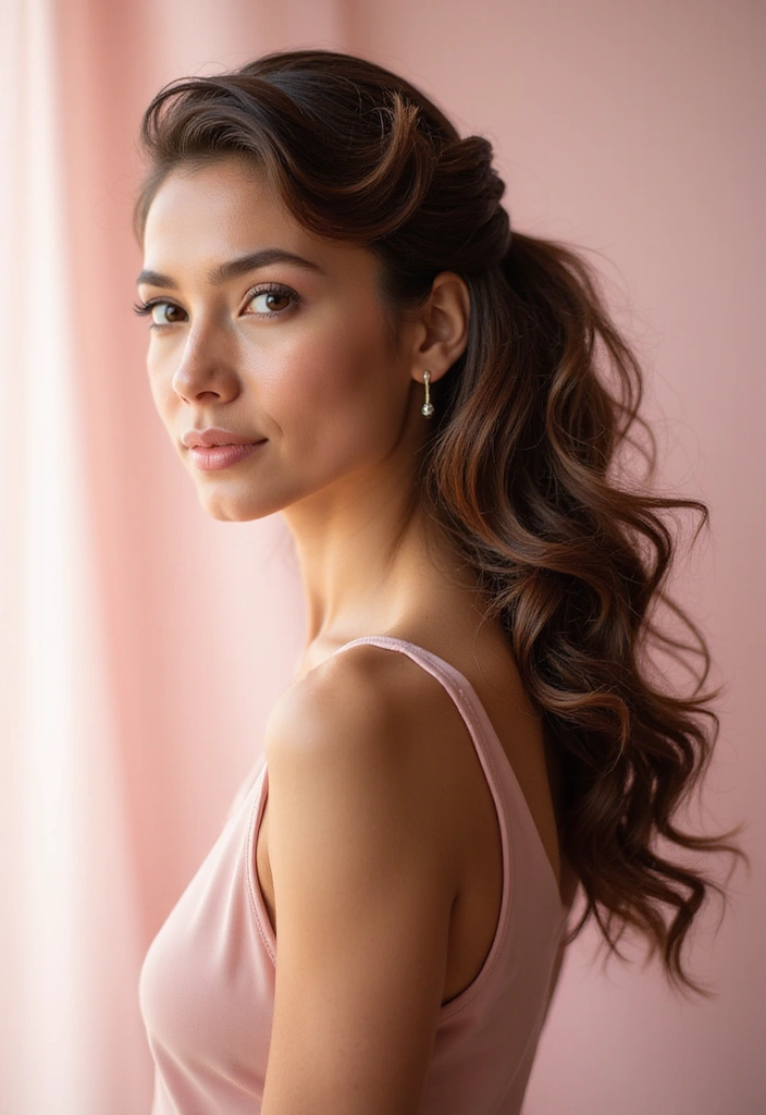 26 Popular Hairstyles Short That Make a Statement - 19. Curly Side Bun