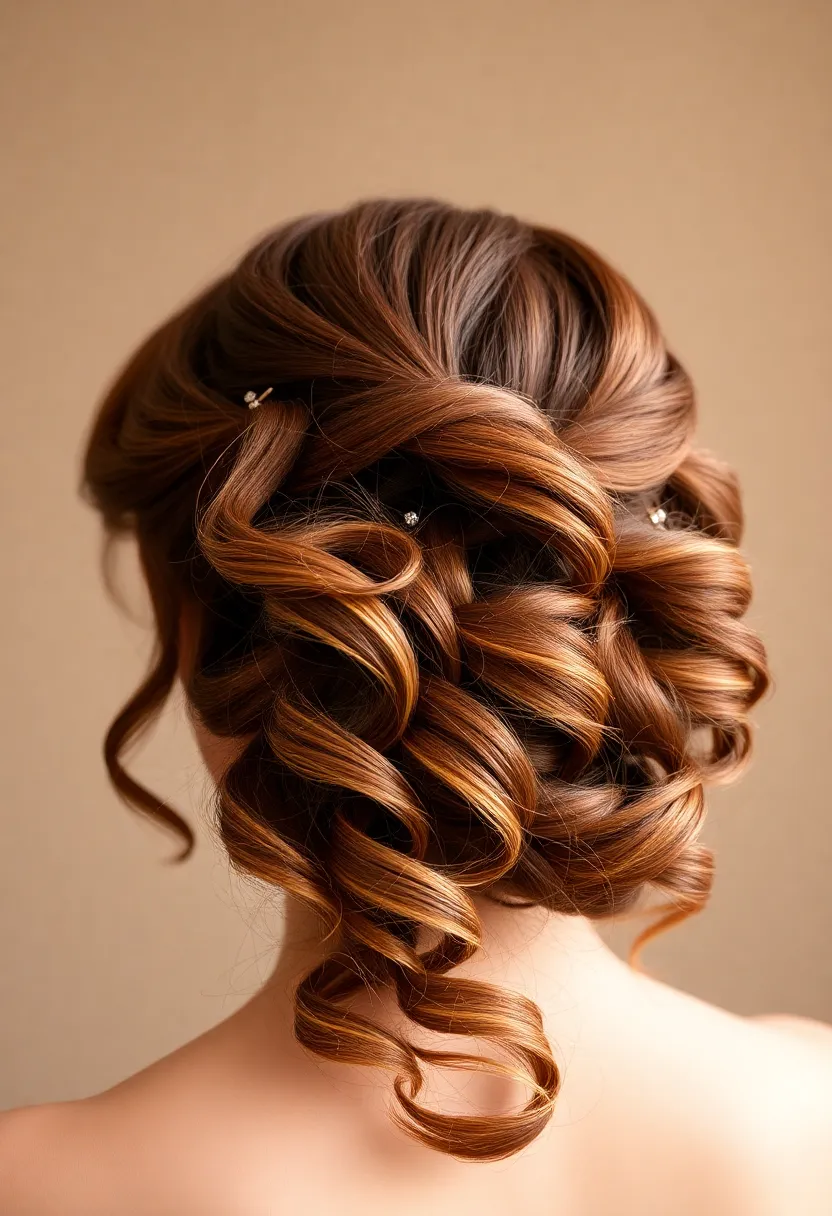 26 Short Butterfly Haircut Styles to Try Now - 16. Elegant Updo with Curls