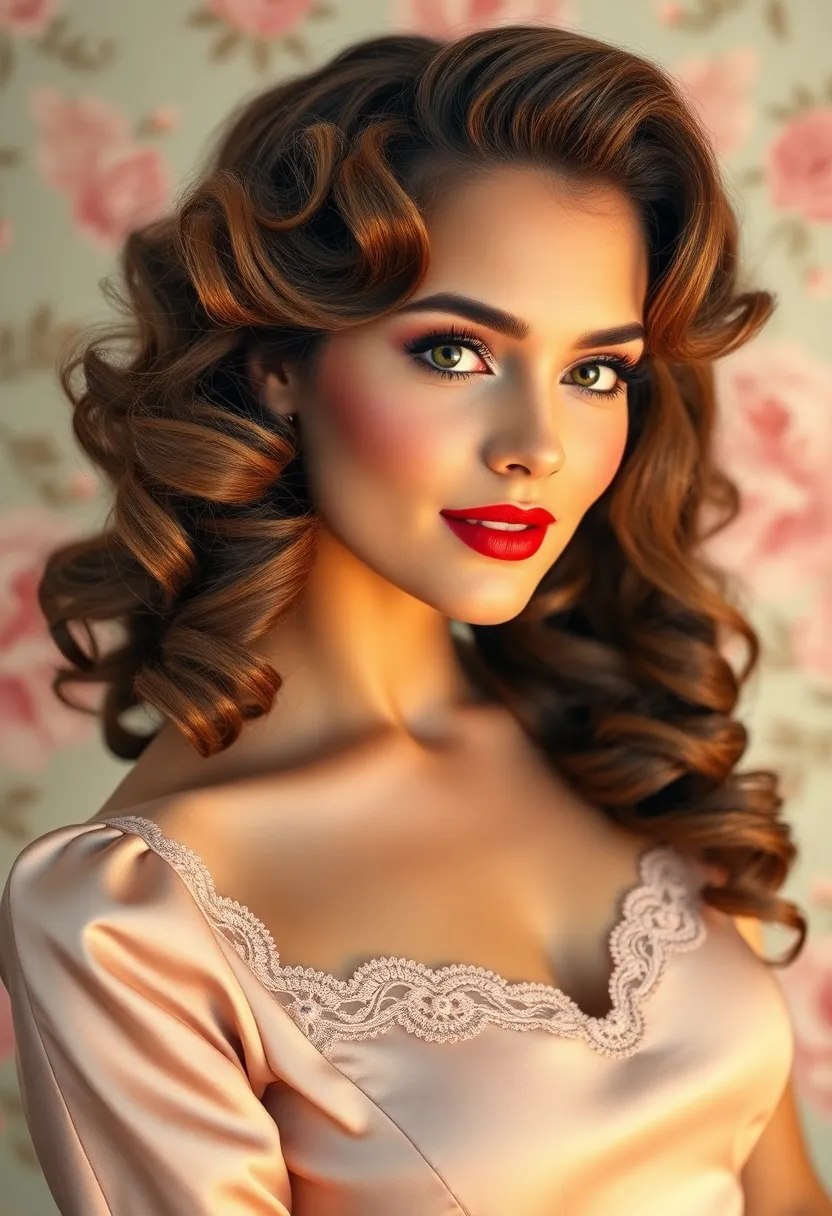 26 Short Butterfly Haircut Styles to Try Now - 18. Vintage Inspired Curls