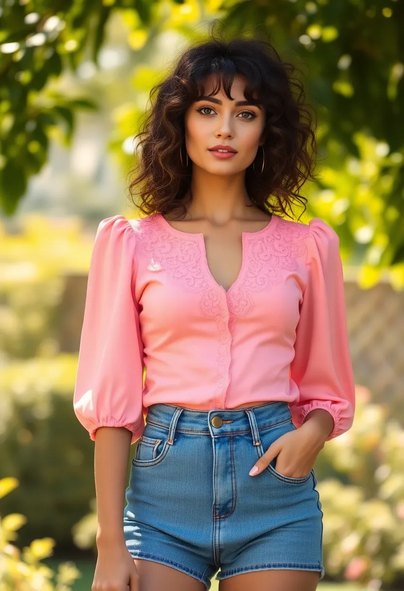 26 Short Butterfly Haircut Styles to Try Now - 20. Curly Bangs with a Twist