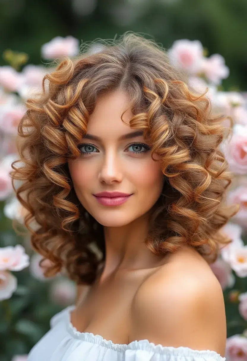 26 Short Butterfly Haircut Styles to Try Now - 21. Curly Rom Com Vibes