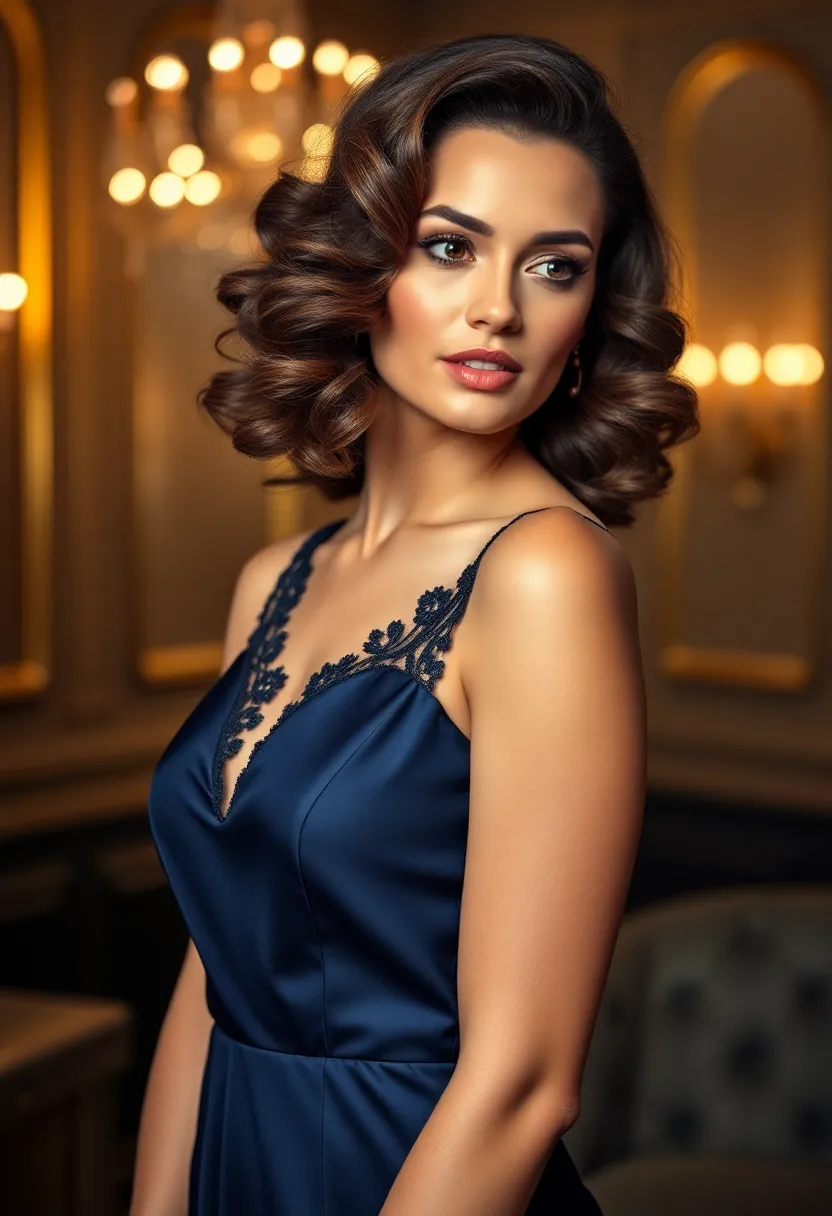 26 Short Butterfly Haircut Styles to Try Now - 8. Curly Side-Swept