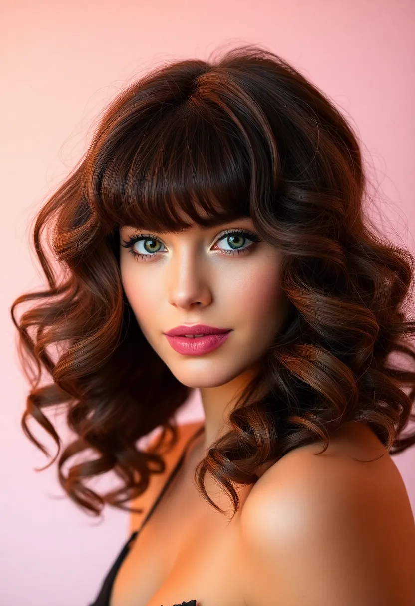 26 Short Butterfly Haircut Styles to Try Now - 9. Bold Fringe