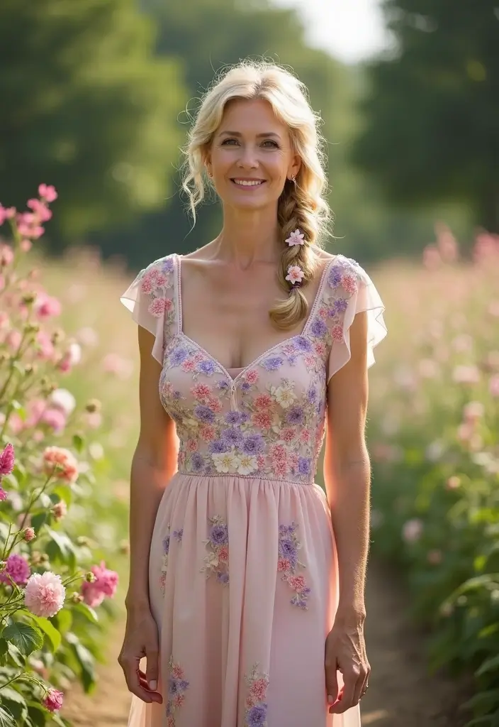 26 Short Hairstyles for Over 60 That Look Fabulous - 25. Curly Halo Braid