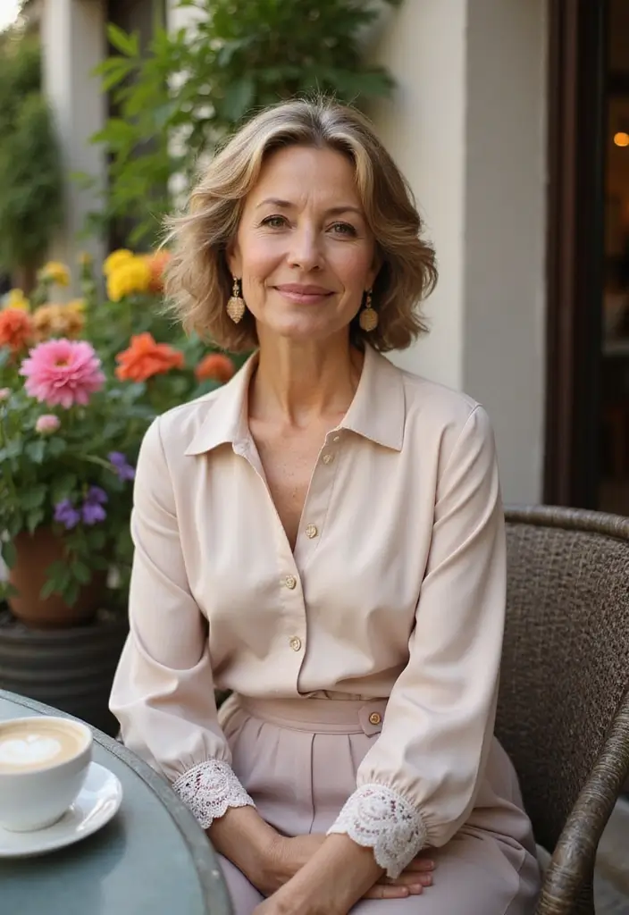 26 Short Hairstyles for Over 60 That Look Fabulous - 7. Curly Side Part