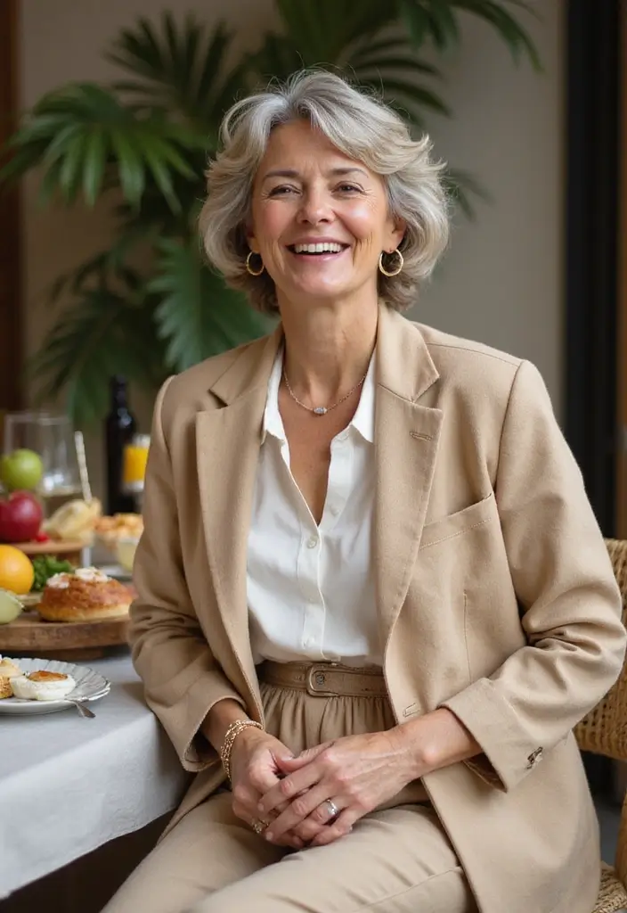 26 Short Hairstyles for Over 60 That Look Fabulous - 8. Modern Curly Shag with Bangs