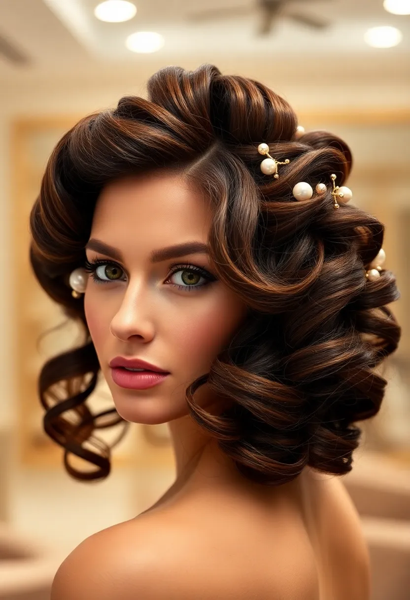 26 Short Layered Haircuts to Update Your Style - 17. Layered Curly Updo