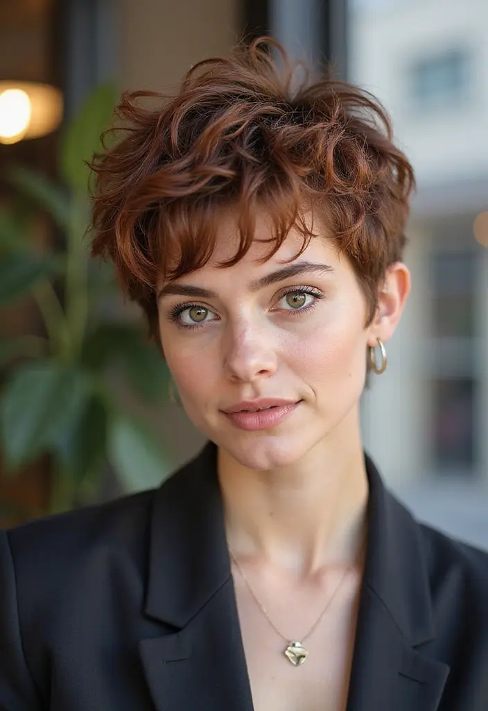 26 Short Layered Haircuts to Update Your Style - 2. Textured Pixie Cut