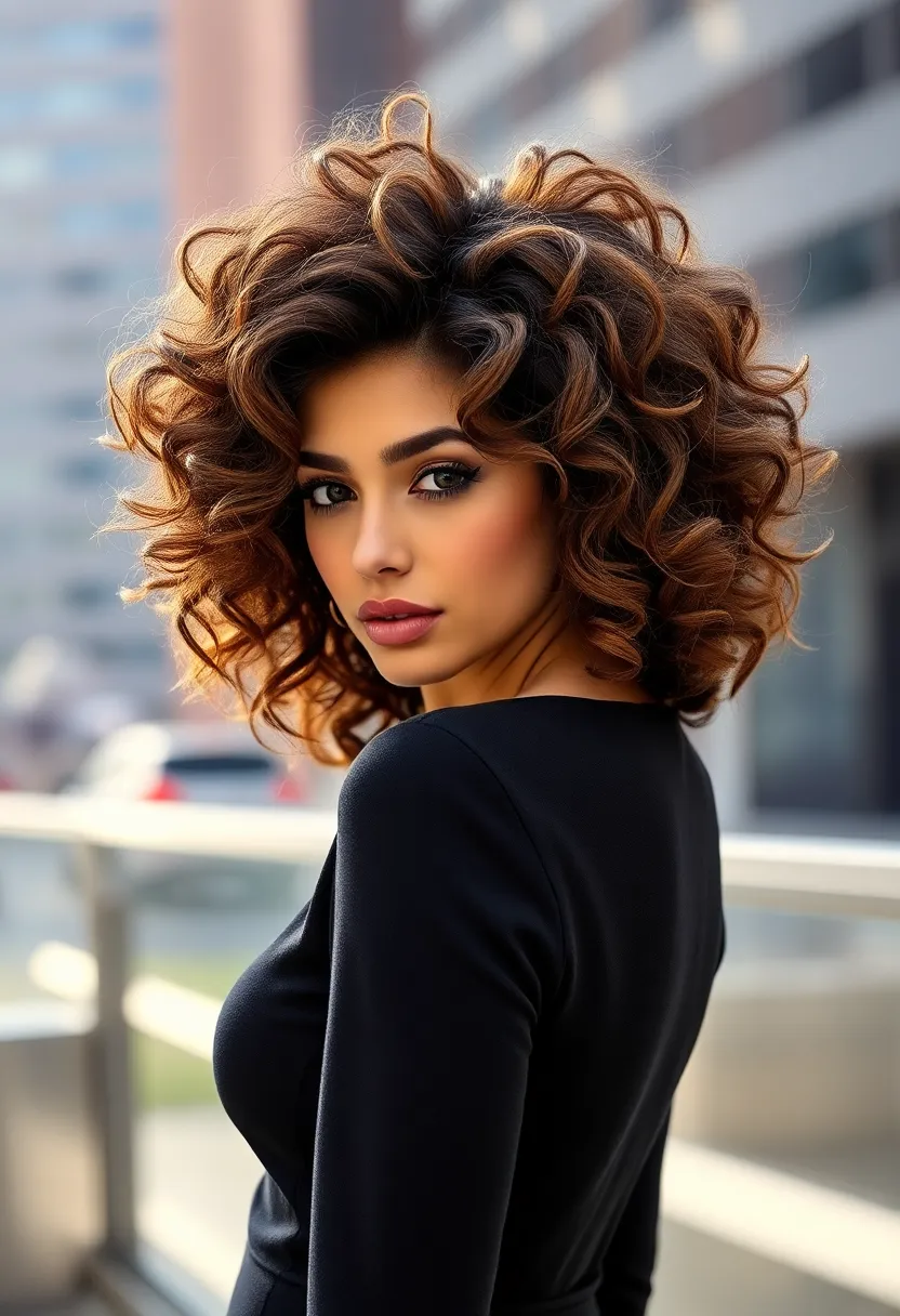 26 Short Layered Haircuts to Update Your Style - 21. Layered Curly Tapered Cut