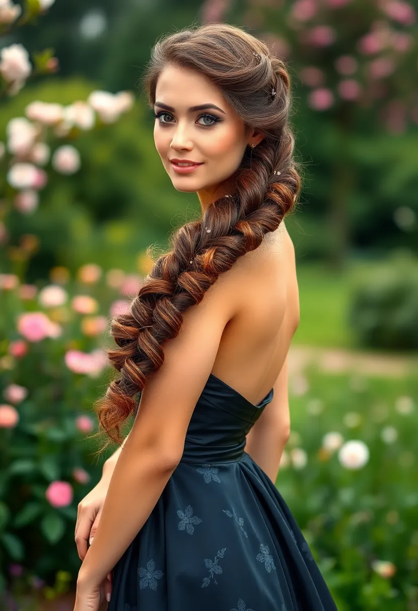 26 Short Layered Haircuts to Update Your Style - 22. Layered Curly Fishtail Braid