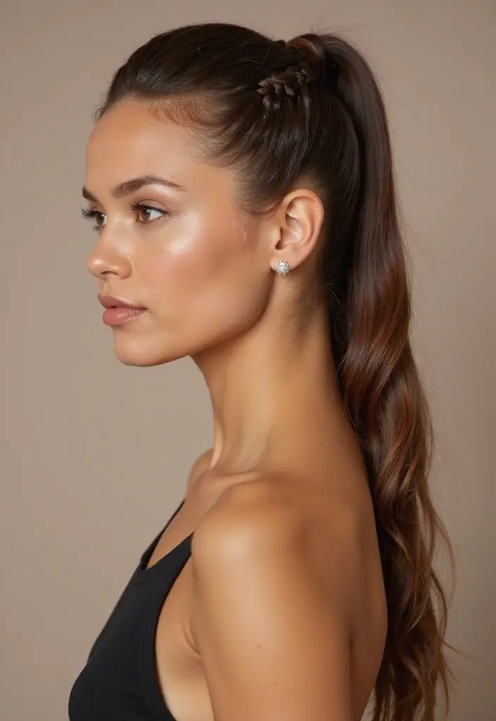26 Simple Hairstyles That Look Effortlessly Chic - 12. Twisted Ponytail