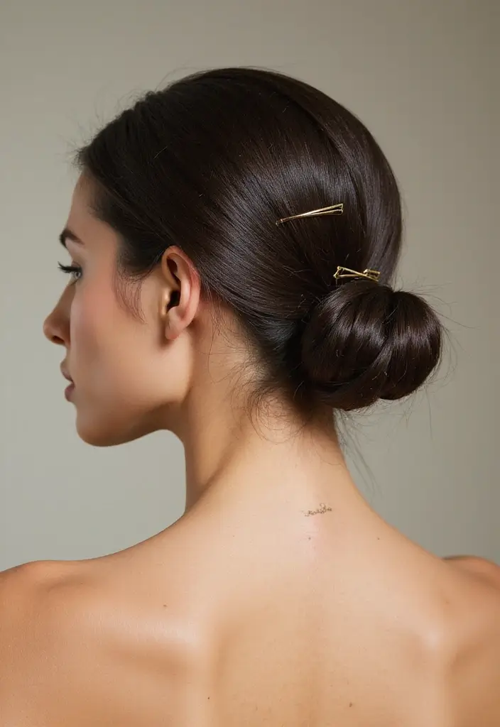 26 Simple Hairstyles That Look Effortlessly Chic - 18. Simple Chignon