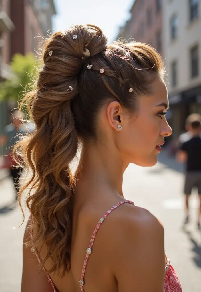 26 Simple Hairstyles That Look Effortlessly Chic - 21. Chic Bubble Ponytail