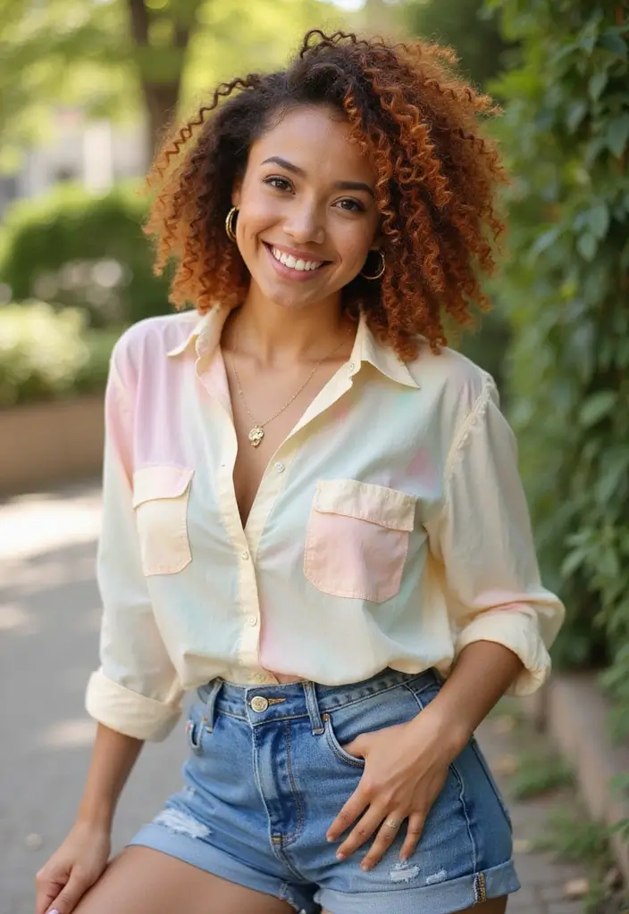 26 Simple Hairstyles That Look Effortlessly Chic - 26. Quick Curly Half-Up
