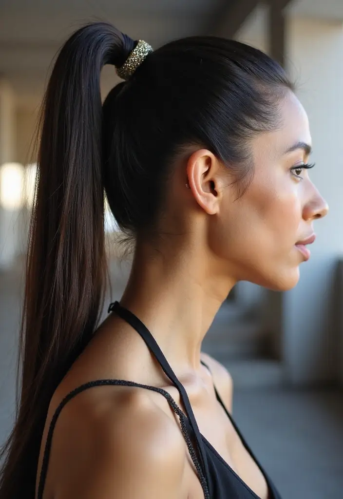 27 Chic Hairstyles Latina Women Are Loving Right Now - 3. Sleek High Ponytail