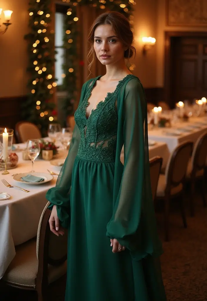 27 Christmas Hairstyles for Medium Hair That Are Festive - 2. Sleek Low Bun