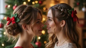 27 Christmas Hairstyles for Medium Hair That Are Festive
