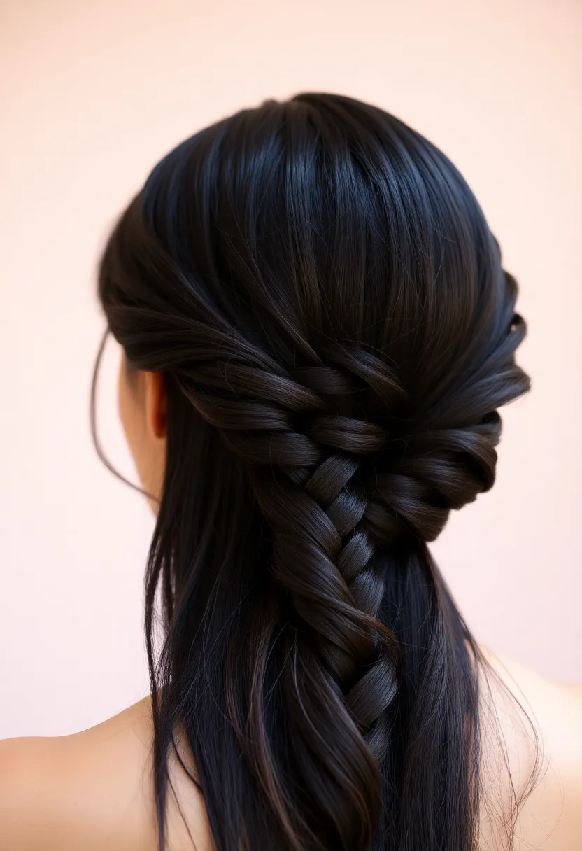 27 Elegant Hairstyles Straight Hair Beauties Will Adore - 15. Twisted Low Braid