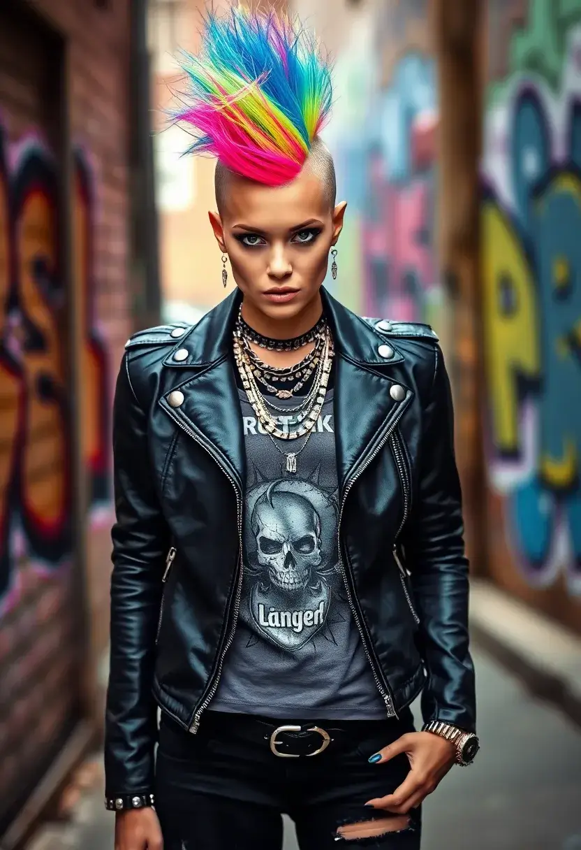27 Hair Styles Drawing Ideas for Creative Inspiration - 17. Bold Mohawk Styles