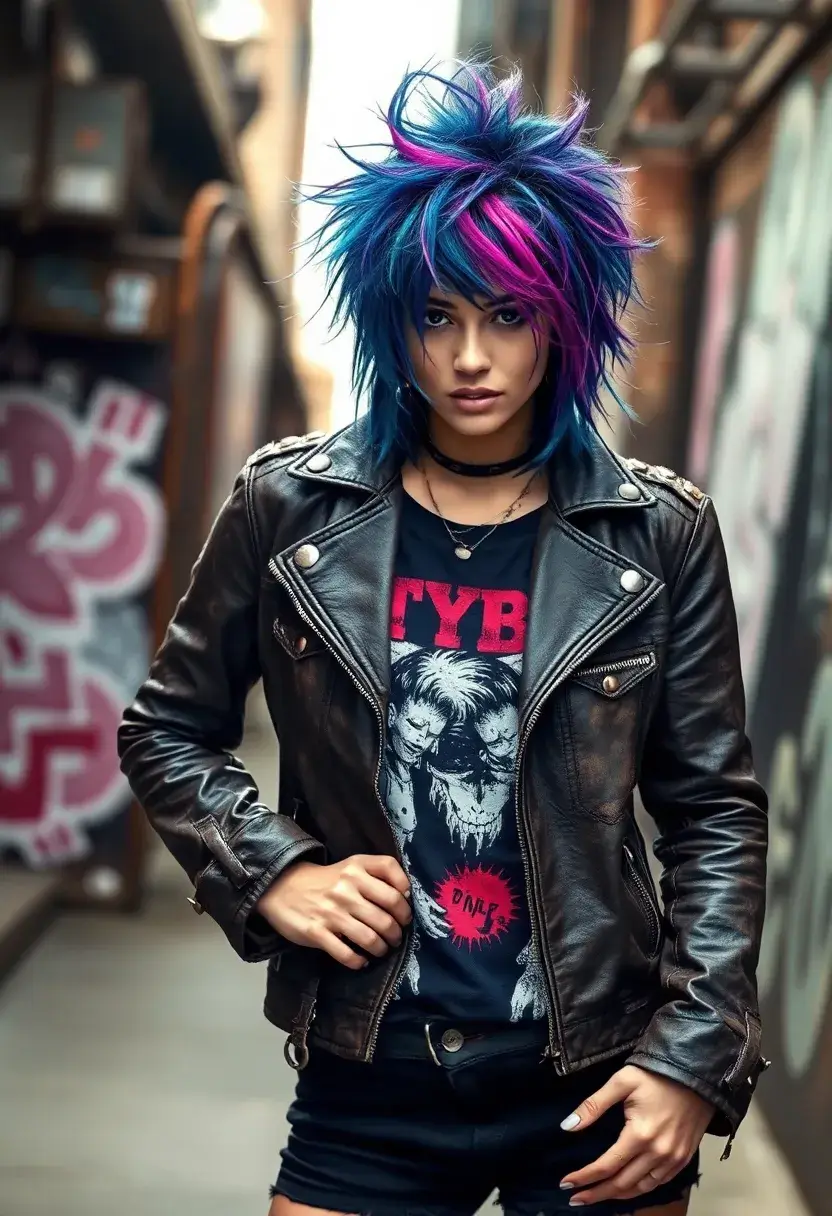27 Hair Styles Drawing Ideas for Creative Inspiration - 23. Textured Punk Styles