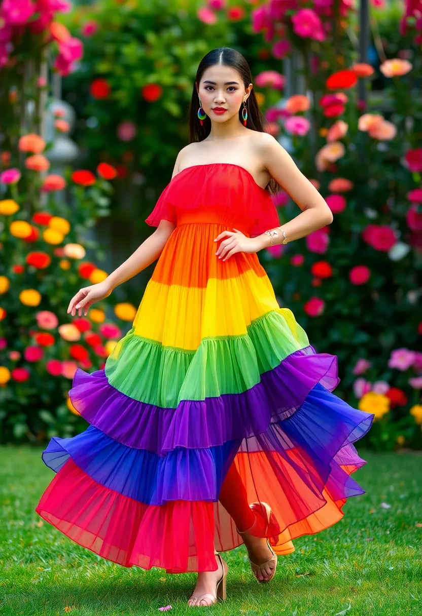 27 Hair Styles Drawing Ideas for Creative Inspiration - 24. Vibrant Rainbow Styles