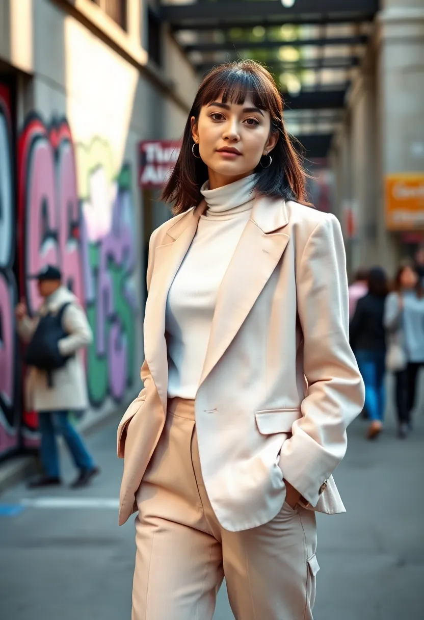 27 Hair Styles with Bangs That Frame Perfectly - 11. Baby Bangs for a High-Fashion Edge