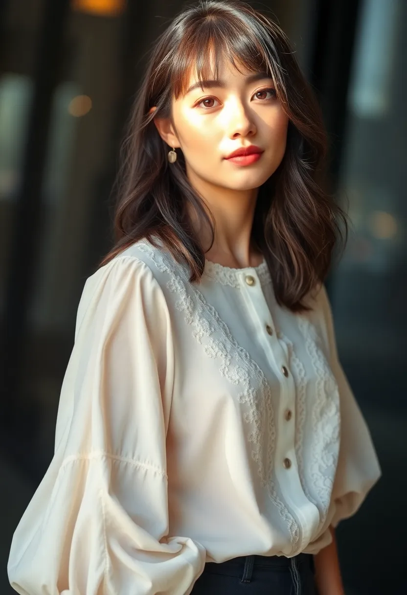 27 Hair Styles with Bangs That Frame Perfectly - 27. Layered Bangs for a Soft Look