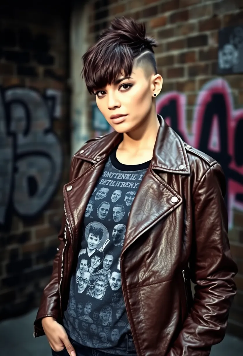27 Hair Styles with Bangs That Frame Perfectly - 7. Edgy Undercut with Bangs