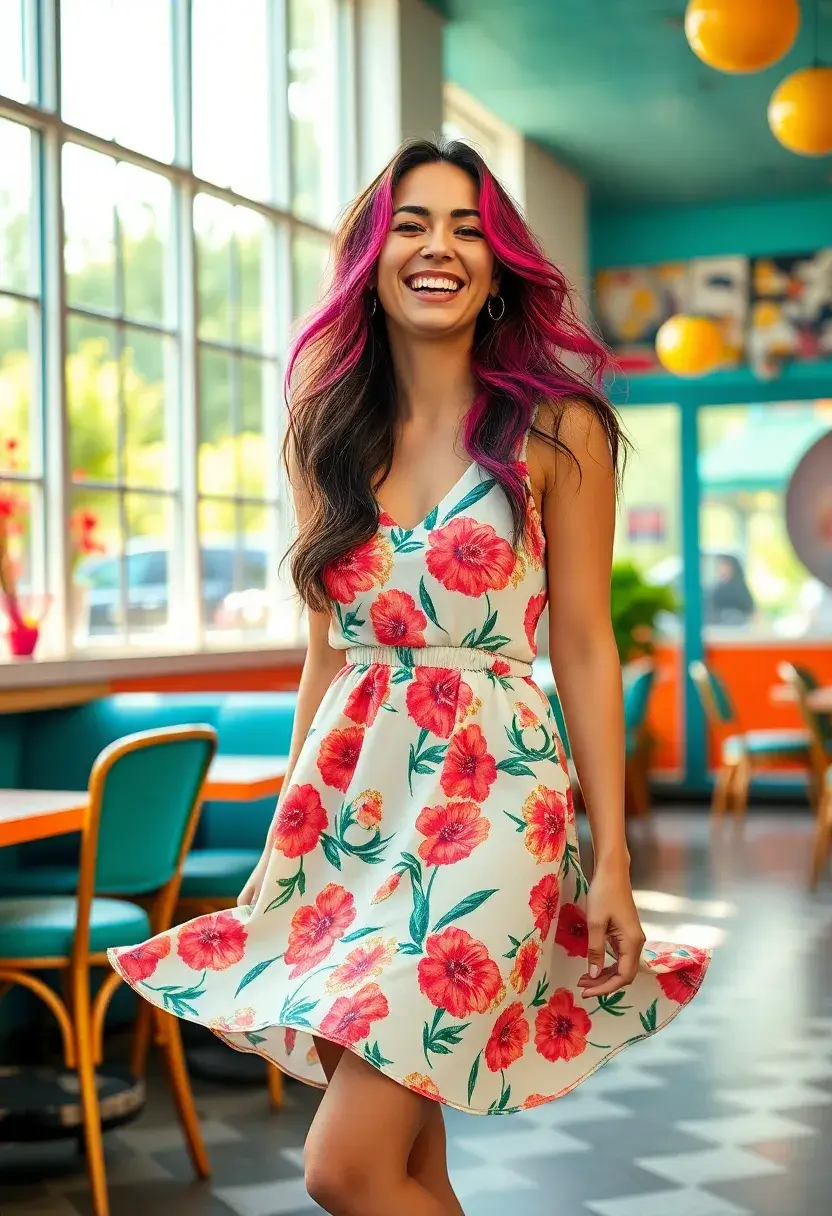 27 Haircut Inspo Long Styles for a Fresh Look - 26. Long Hair with Loose Waves and Daring Color