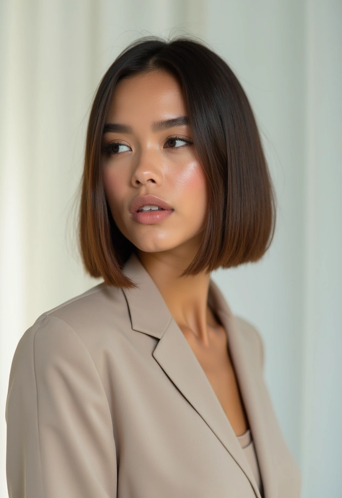 27 Haircut Layers That Add Volume and Style - 5. Blunt Cut with Layers