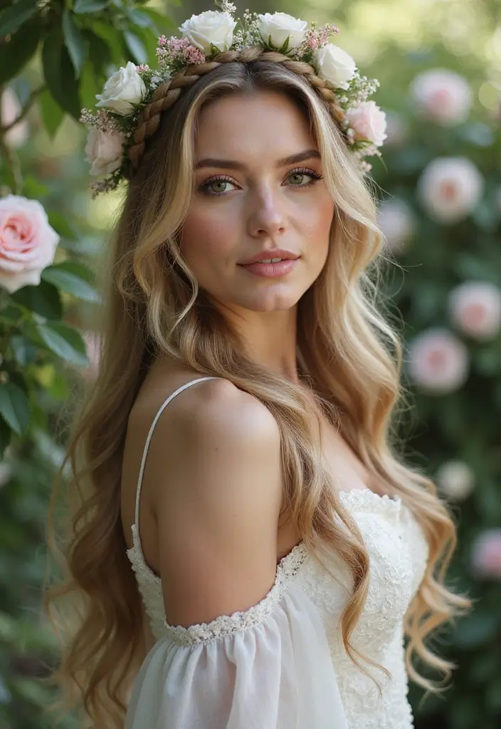 27 Hairstyles for Long Hair That Never Go Out of Style - 6. Crown Braid