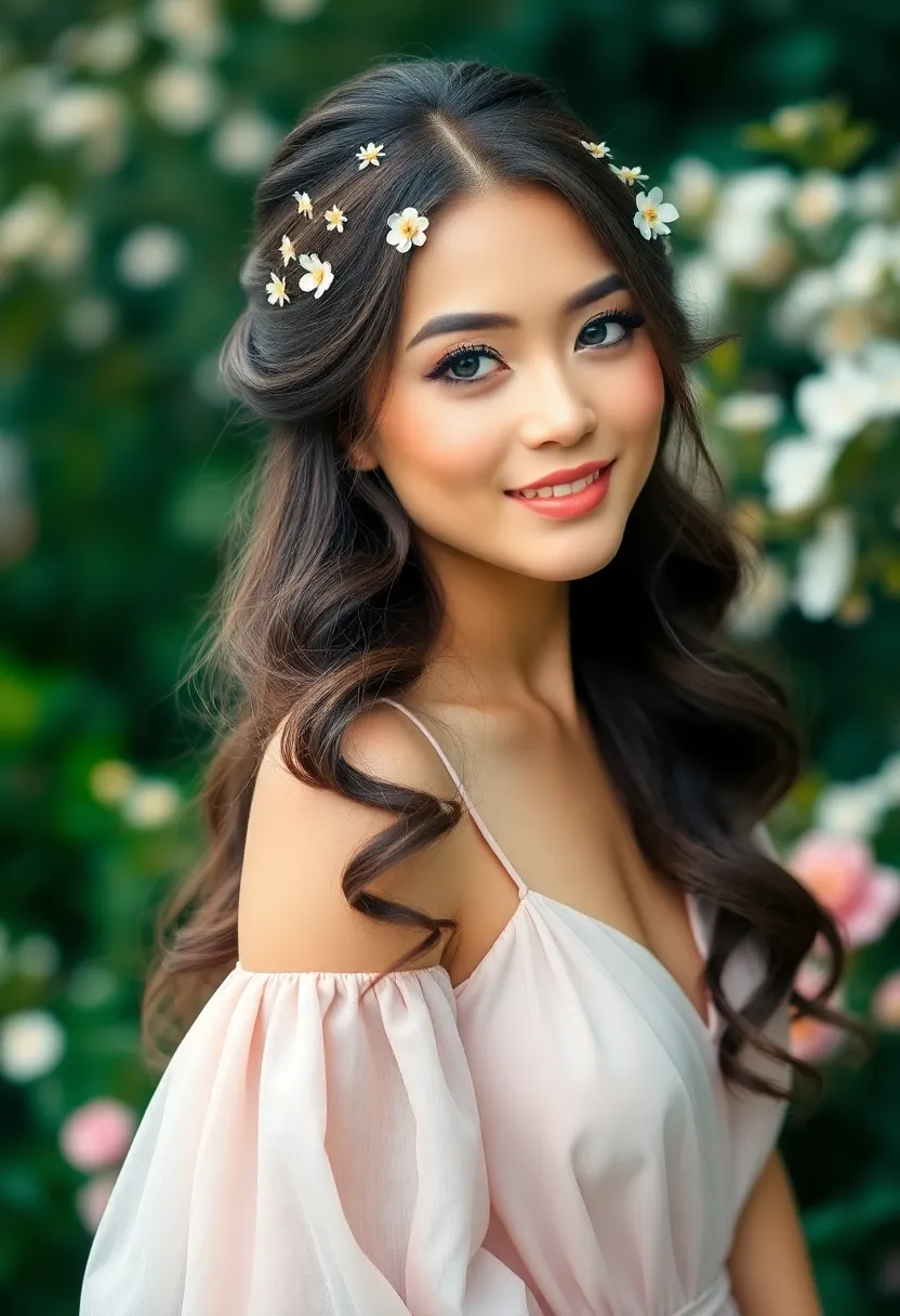 27 Hairstyles for Thin Hair Fine Over 50 That Work Wonders - 10. Half-Up Hairdo