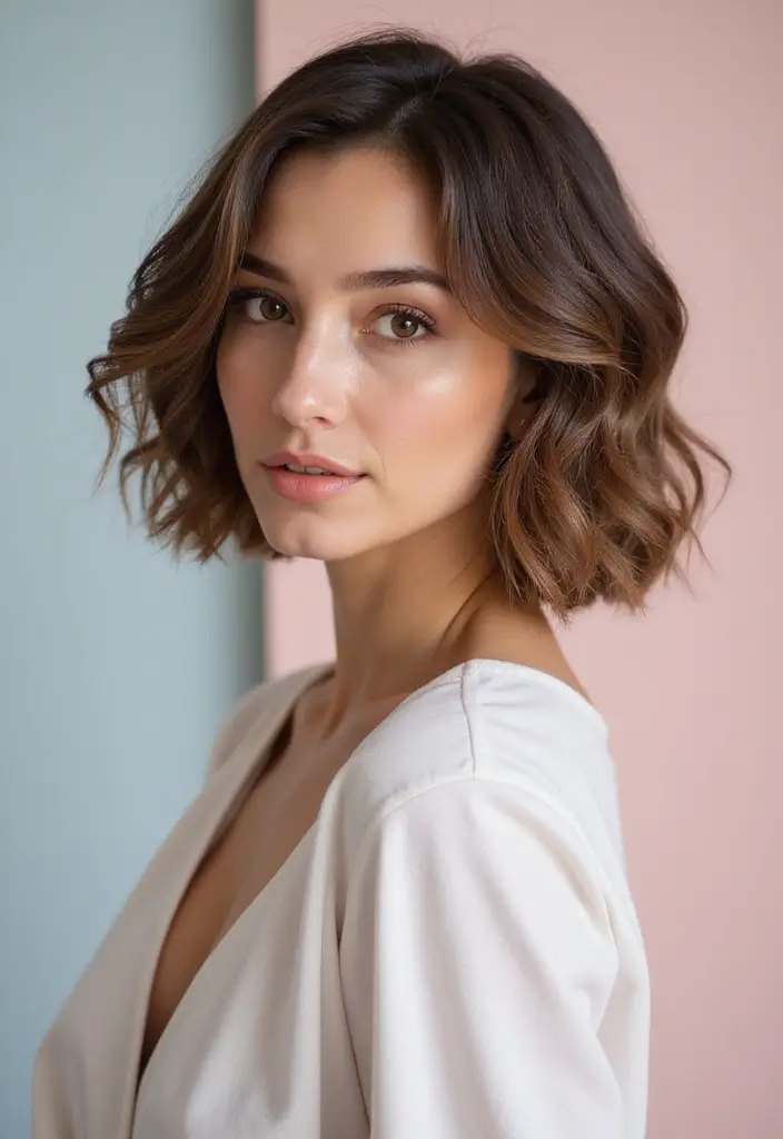 27 Hairstyles for Thin Hair Round Face That Flatter - 10. Volume-Boosting Bob