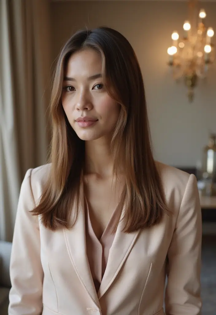 27 Hairstyles for Thin Hair Short That Add Volume - 22. Sleek Straight Hair with Tapered Ends