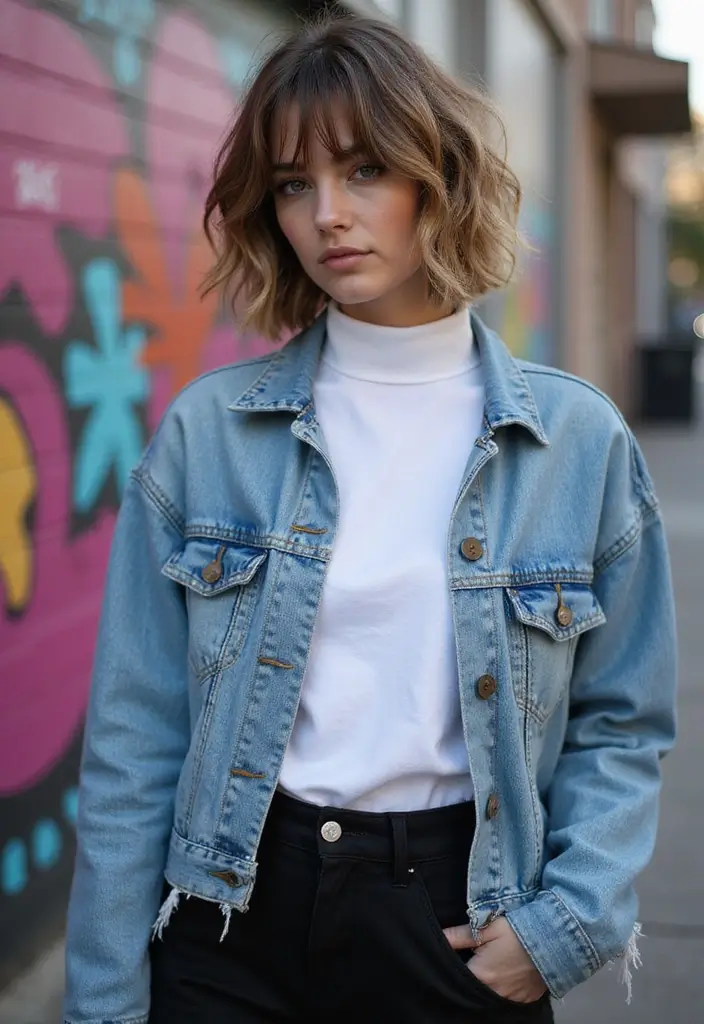 27 Hairstyles for Thin Hair Short That Add Volume - 5. Choppy Bob