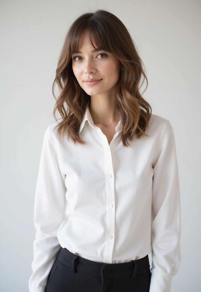 27 Hairstyles for Thin Hair Short That Add Volume - 7. Side-Swept Bangs with Layered Cut