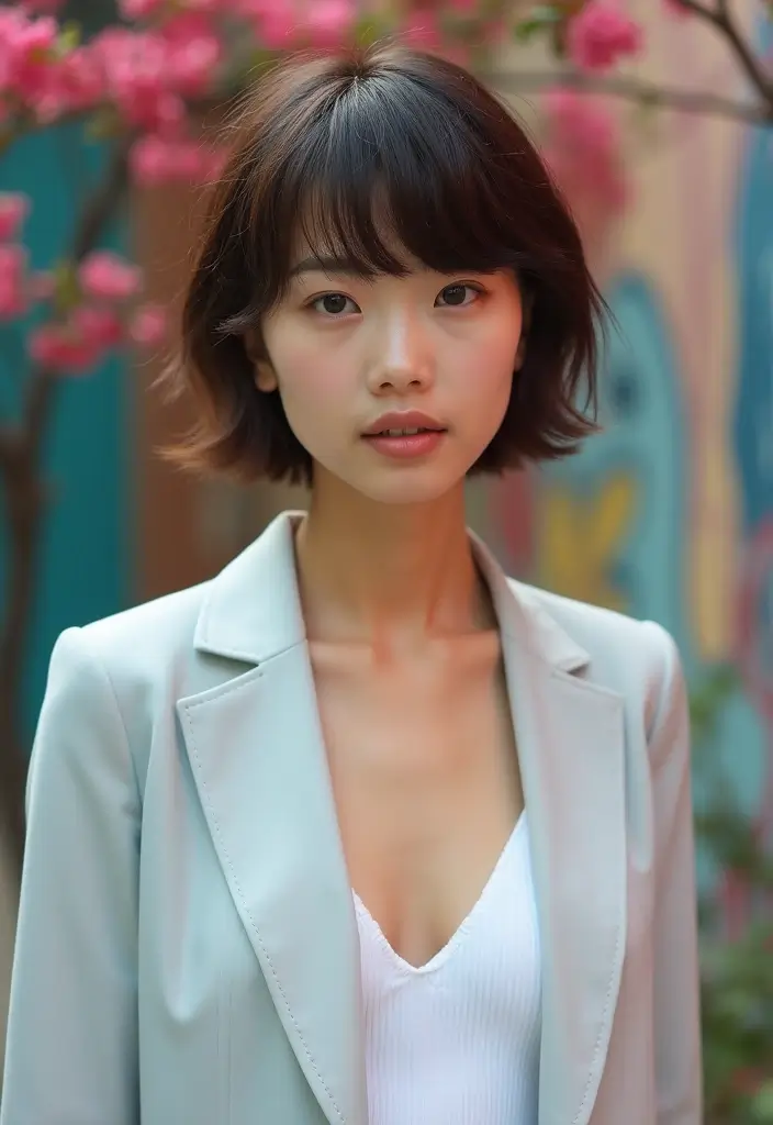 27 Hairstyles for Thin Hair Short That Add Volume - 8. Textured Fringe with Short Hair