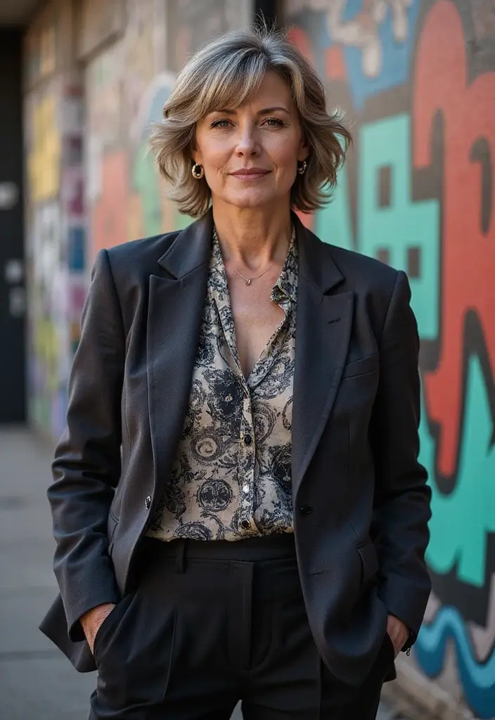 27 Medium Shaggy Hairstyles for Over 60 That Shine - 16. Shaggy Undercut