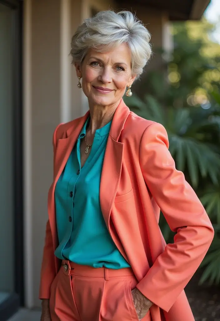 27 Medium Shaggy Hairstyles for Over 60 That Shine - 6. Textured Pixie Cut