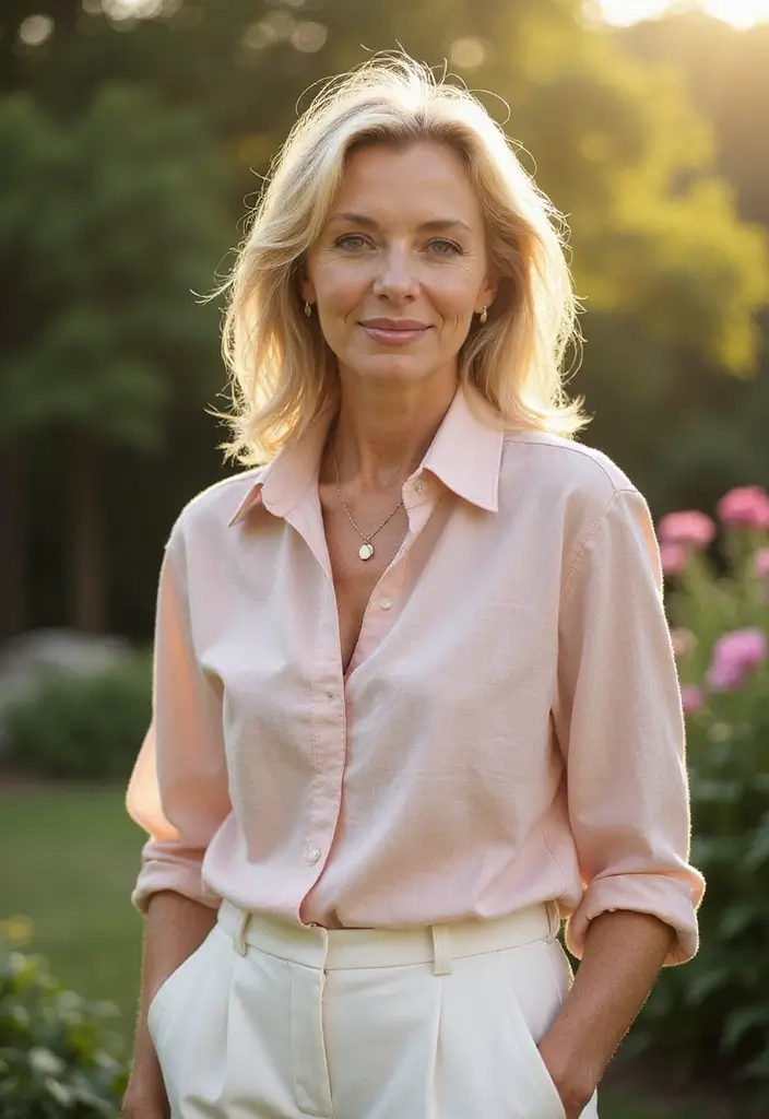 27 Medium Shaggy Hairstyles for Over 60 That Shine - 7. Shaggy Shoulder-Length Hair