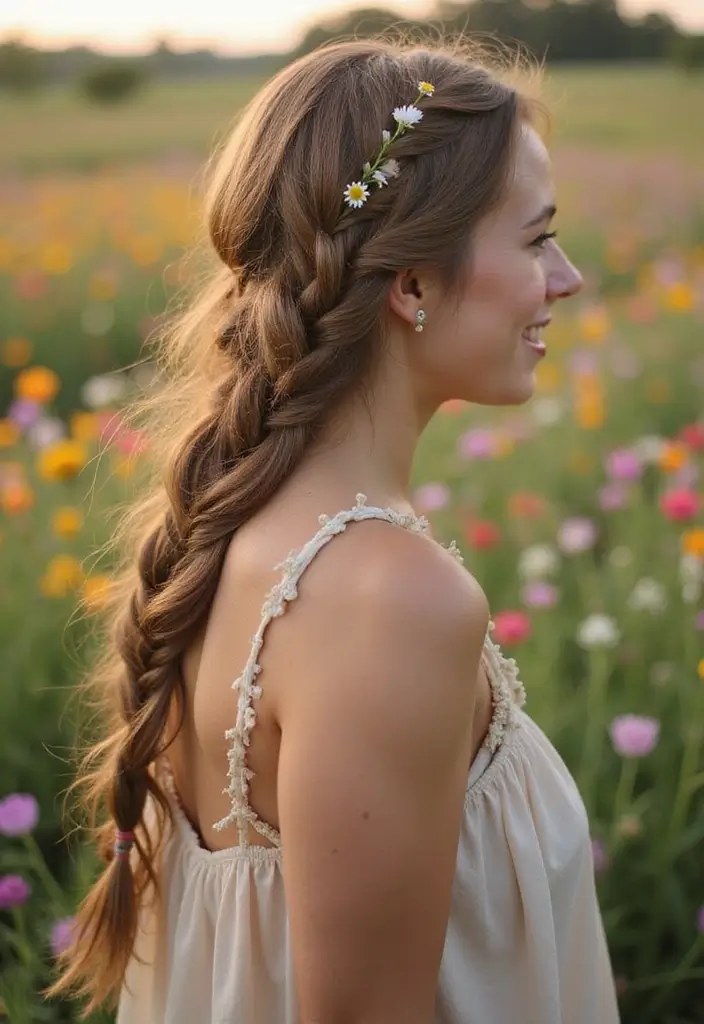 27 Quick Weave Hairstyles for a Fast Makeover - 20. Loose Fishtail Braid