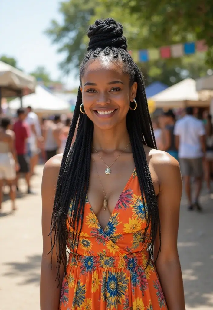 27 Quick Weave Hairstyles for a Fast Makeover - 7. Box Braids Quick Weave