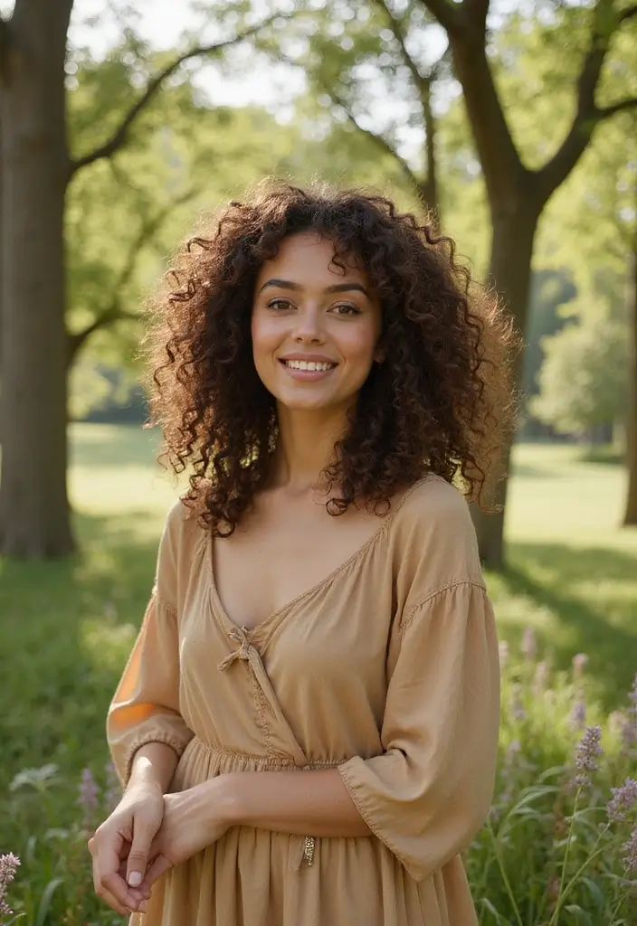 27 Shaggy Haircuts That Are Making a Comeback - 19. Curly Shag with Subtle Layers
