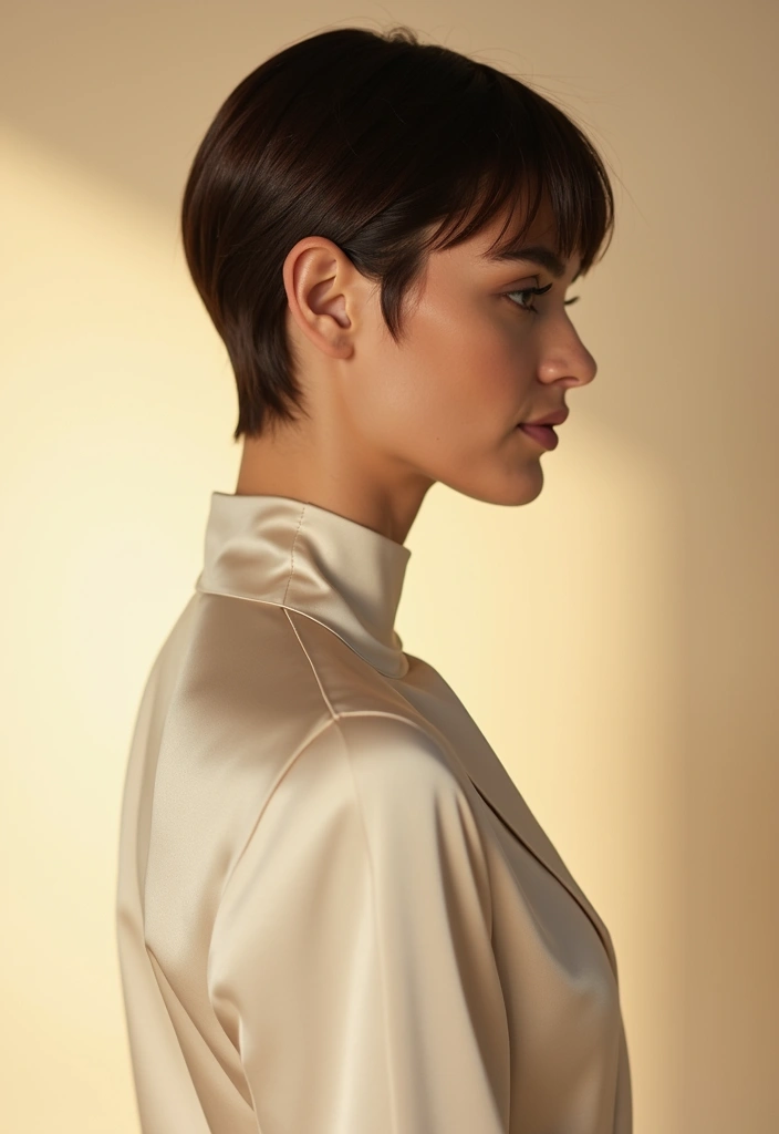 27 Short Hair Styles That Make a Statement - 22. Sleeked Back Short Hair