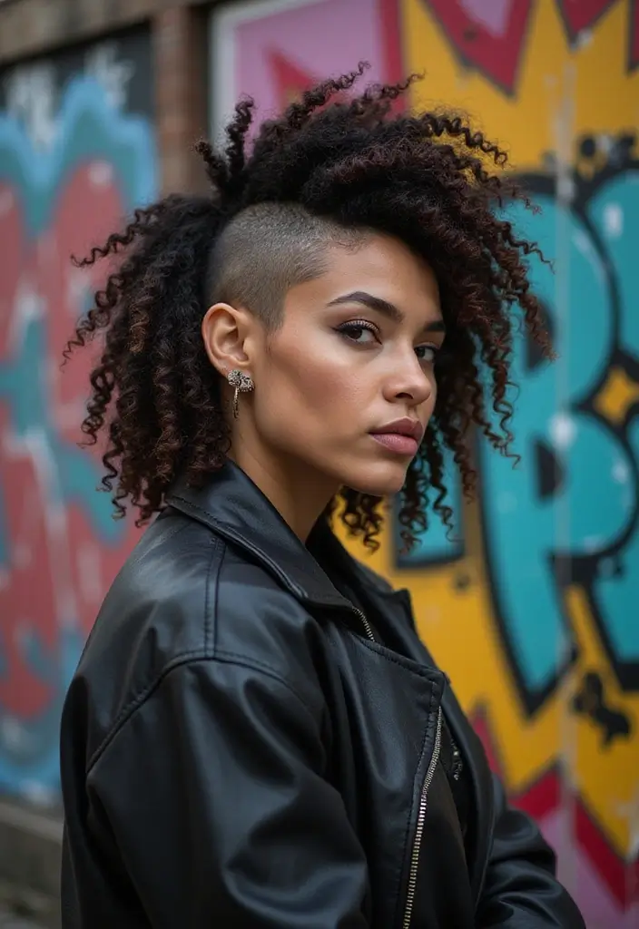 27 Stylish Hairstyles Short Haircuts You’ll Want to Copy - 19. The Curly Side Shave