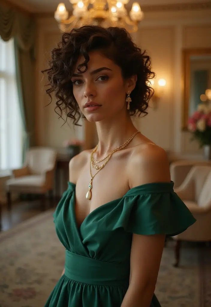 27 Stylish Hairstyles Short Haircuts You’ll Want to Copy - 20. The Voluminous Curly Updo