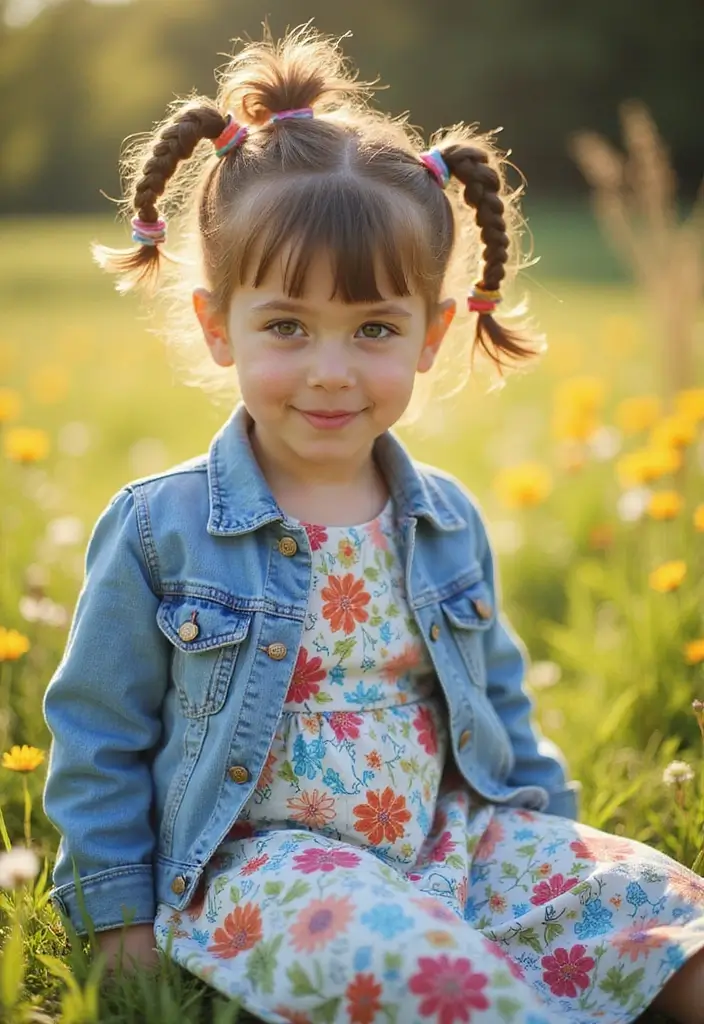 28 Adorable Hair Styles for Kids That Will Melt Your Heart - 1. Classic Braids
