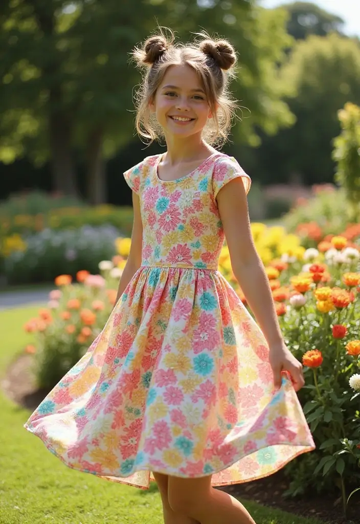 28 Adorable Hair Styles for Kids That Will Melt Your Heart - 23. Stacked Buns