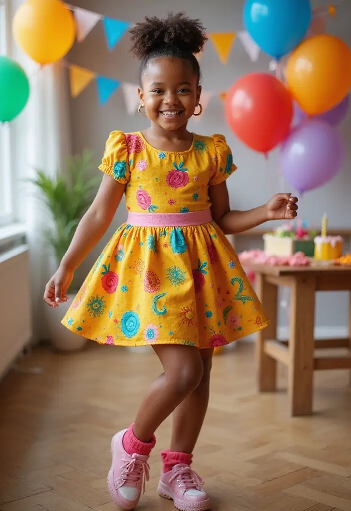 28 Adorable Hair Styles for Kids That Will Melt Your Heart - 27. Pom Pom Bun