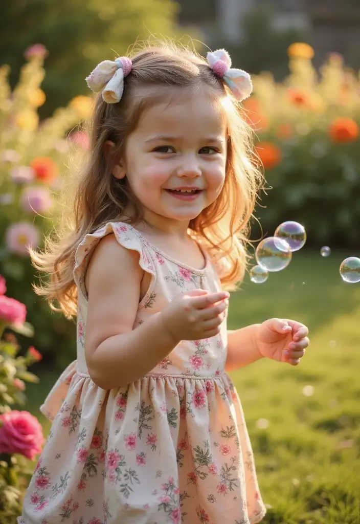 28 Adorable Hair Styles for Kids That Will Melt Your Heart - 6. Half-Up, Half-Down